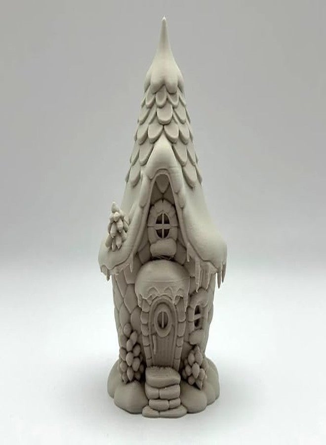 3D CRAFT Frostpine Cottage - Winter Fantasy Miniature House | Fairy Garden, Christmas Decor & Collectible Display - Image 1